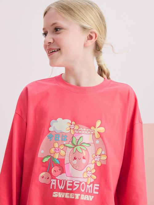 Пижама для девочки Next 973-376, 3 шт., Салатовый, Розовый