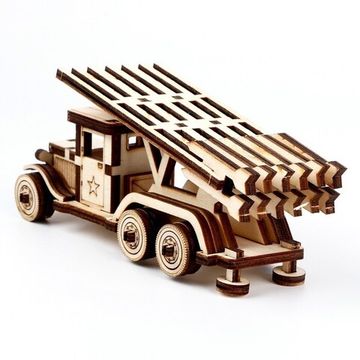 Сборная модель "Боевая машина "Катюша" 44 детали, фанера