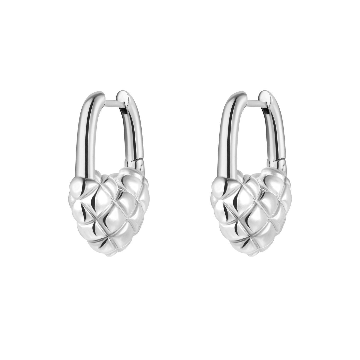 Серьги Lock My Heart Earring - Silver