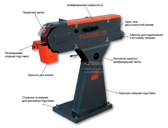 Ленточный шлифовальный станок NKO Machines Pasovec 75