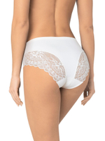 Трусики-макси из микрофибры с кружевными элементами (Размер: M) (Цвет: бежевый)