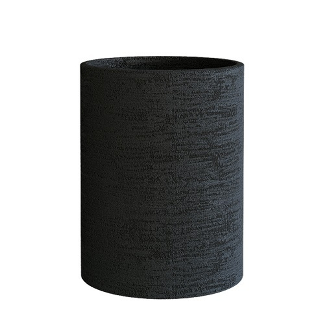 Кашпо Concretika Cylinder D40 H80 Erosia Black