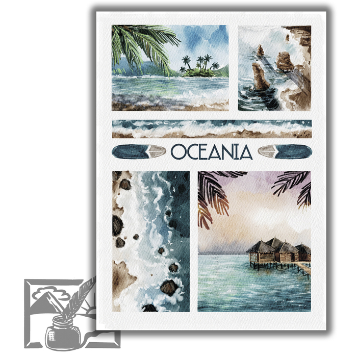 Открытка почтовая. Грибкова Анна. Океания