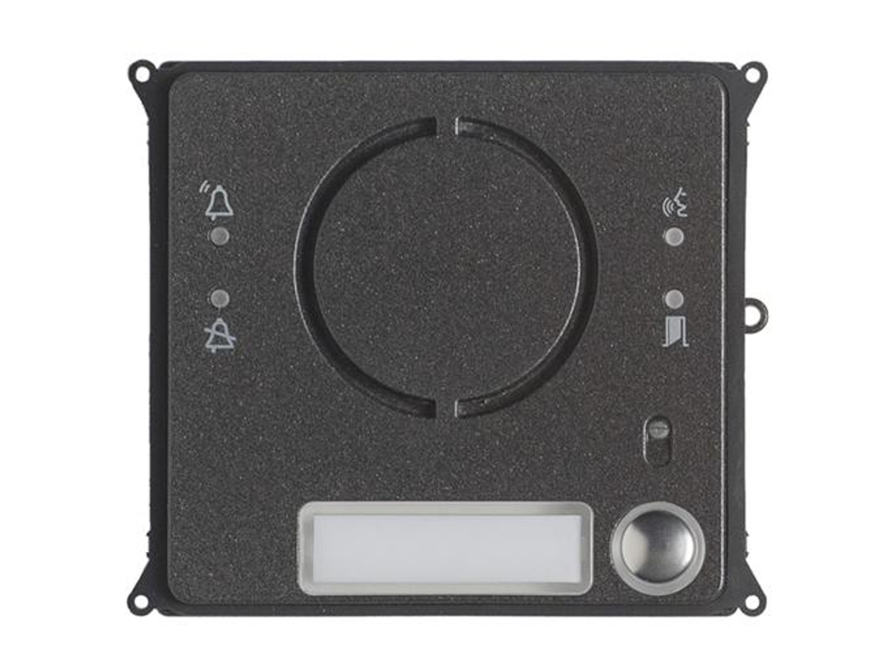 MTMFA1PVR - Фронтальная накладка с 1 кнопкой для аудиомодуля из окрашенного сплава Zamak
