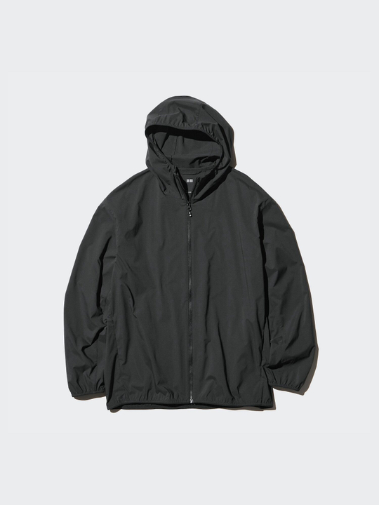 UNIQLO Парка с защитой от ультрафиолета, черный