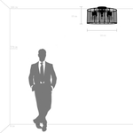 798287 Люстра GENNI 8х40W E27 ЧЕРНЫЙ МАТОВЫЙ/ПРОЗРАЧНЫЙ