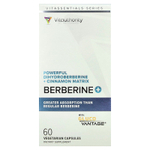 Vitauthority, берберин +, 60 вегетарианских капсул