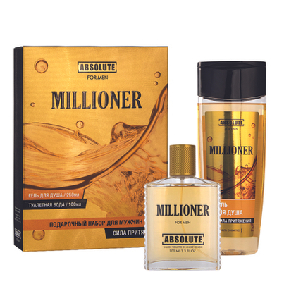 Подарочный набор Absolute Millioner (гель для душа 250ml + туалетная вода 100ml) для мужчин