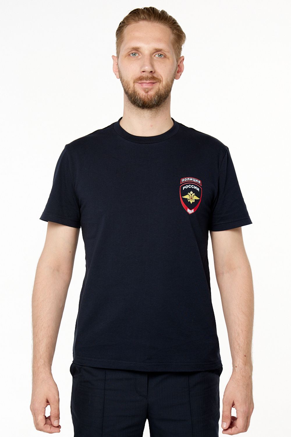 Футболка мужская Полиция цв. тёмно-синий
