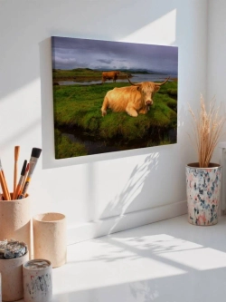 Картина на стену 40 X 50 Шотландская корова
