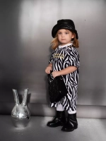 Платье в садик для девочки с принтом