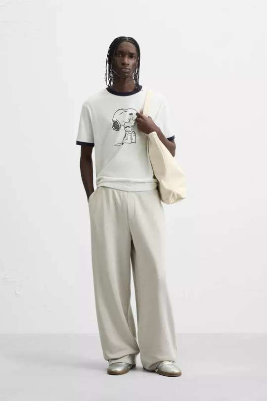 ZARA ДЖОГГЕРЫ WIDE-FIT, ЦВЕТ ЛЬДА