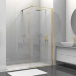 Душевая перегородка Walk-In VSW-1HS800CLG, 800*2000, брашированное золото, стекло прозрачное