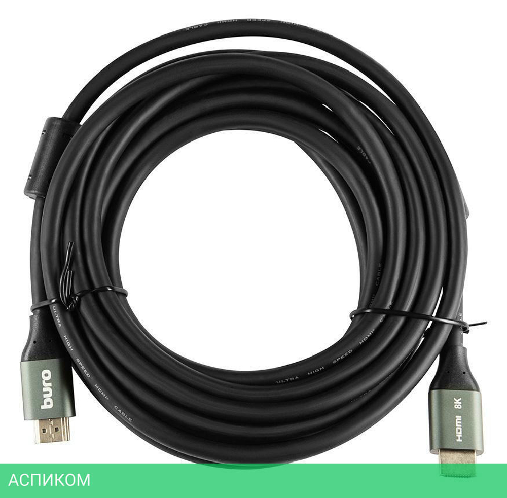 Кабель аудио-видео Buro BHP-HDMI-2.1-5G черный