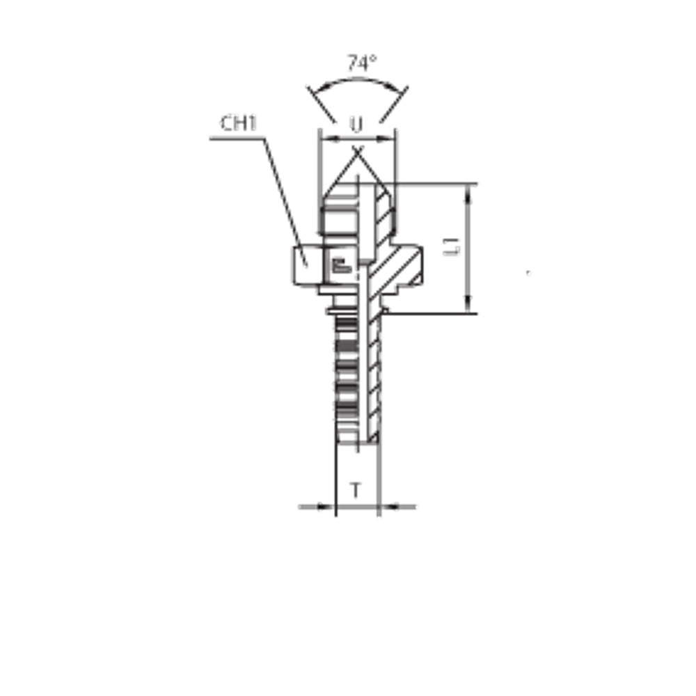 Фитинг DN 50 JIC (Ш) 2.1/2