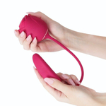 Розовый вибромассажер Immortal Flower 7 (Цвет: розовый)