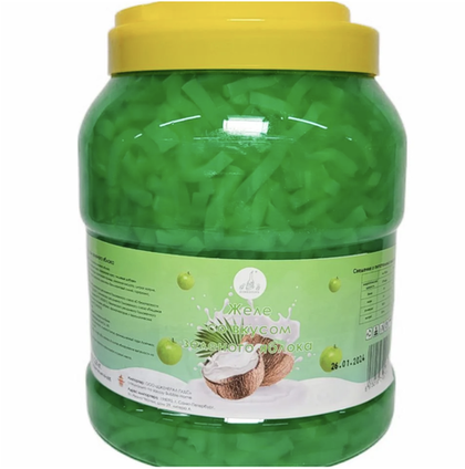 ЯБЛОКО желе (кусочки кокоса в яблочном сиропе) банка 2,8