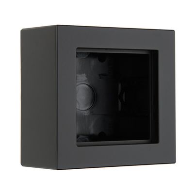 Коробка для накладного монтажа 1-местная LIREGUS EPSILON PMD-001.R/SWM, черный матовый