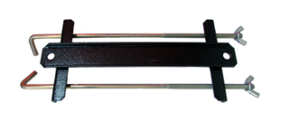 Планка крепления АКБ L=132-176мм (раздвижная) с шпильками М6-250 мм (УНИВЕРСАЛЬНАЯ)