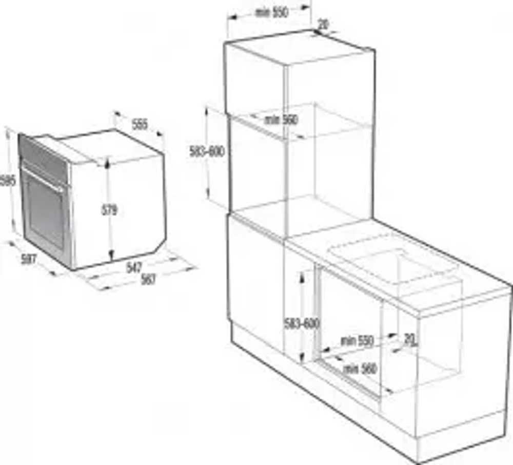 Электрический духовой шкаф Gorenje BO76SYB
