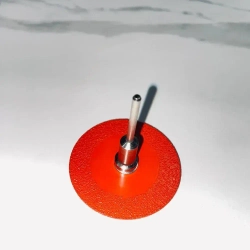 Диск алмазный " Красный ДРАКОН " 3 штс оправкой для гравера по керамограниту/стеклу 50 мм/80-100Grit