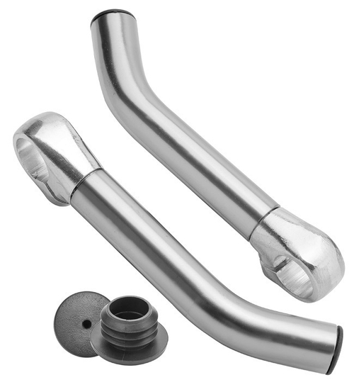 Рога на руль BLF-C2 алюминиевые серебристые,9563