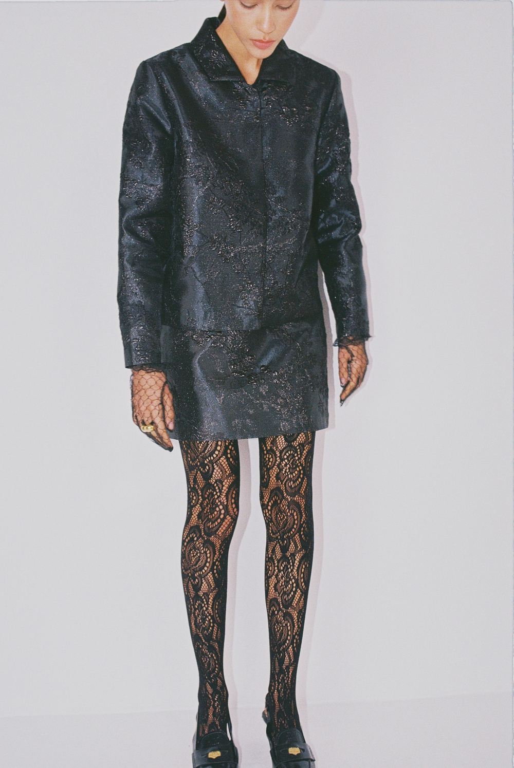 Black blossom jacket