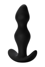 Чёрная фигурная анальная пробка Fantasy - 12,5 см.