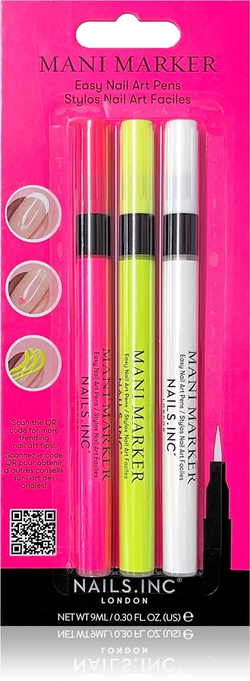 Nails Inc. Mani Marker Trio - маникюрный набор, 3× 3 ml