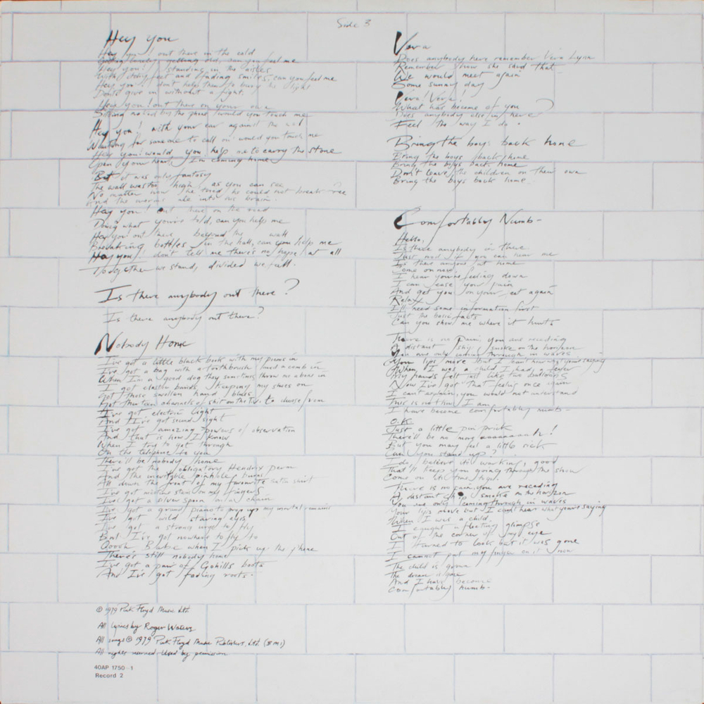 Pink Floyd / The Wall (2LP)