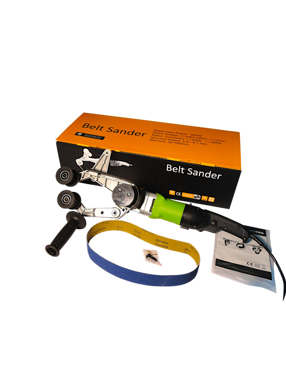 Трехроликовая ленточная шлифовальная машина MY3016-2 SINICA, лента 40х760 мм