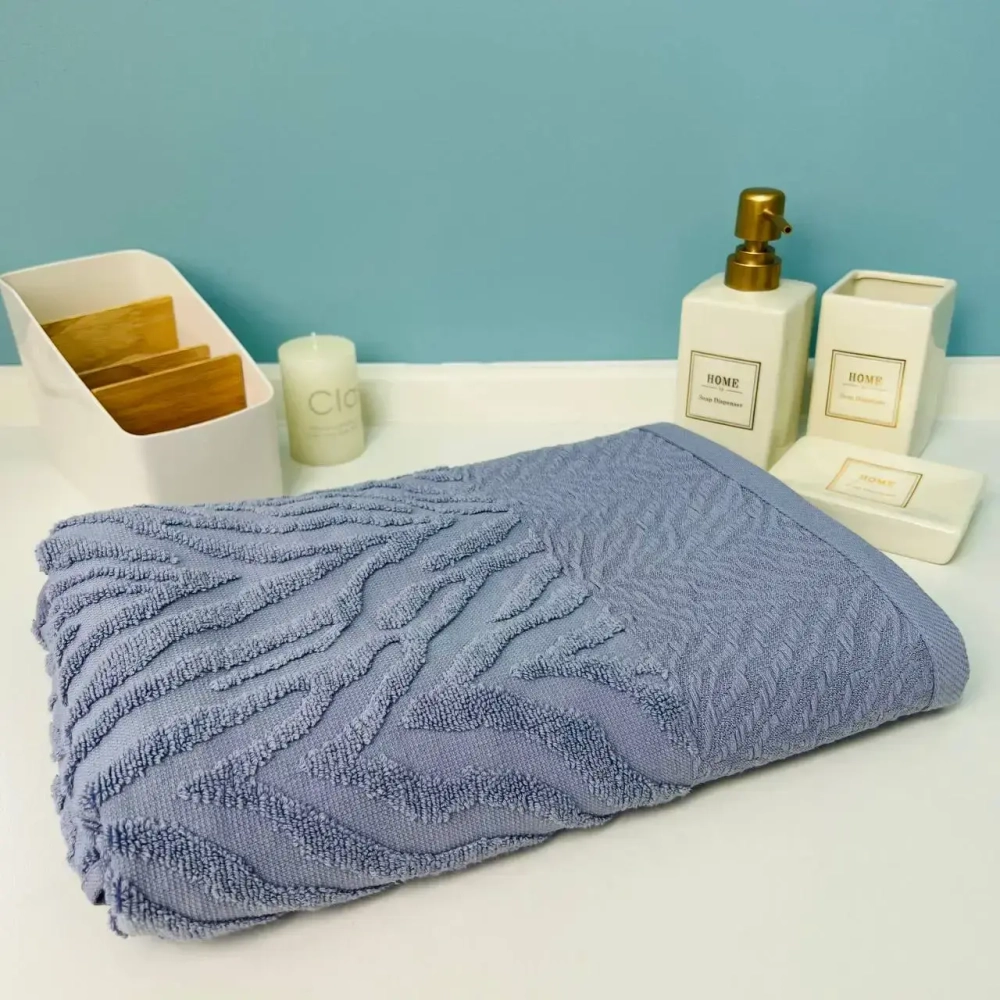 Полотенце махровое 70*140см «Florence» цвет ночной ирис 07-160, плотность 450 гр/м2