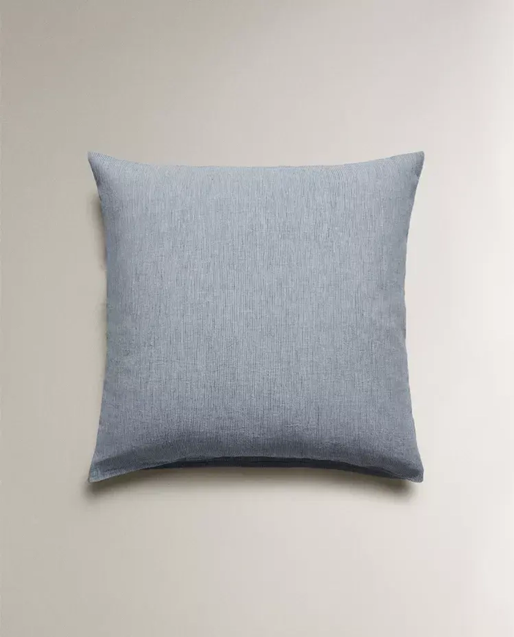 ZARA HOME НАВОЛОЧКА ИЗ ХЛОПКА В ПОЛОСКУ, СИНИЙ