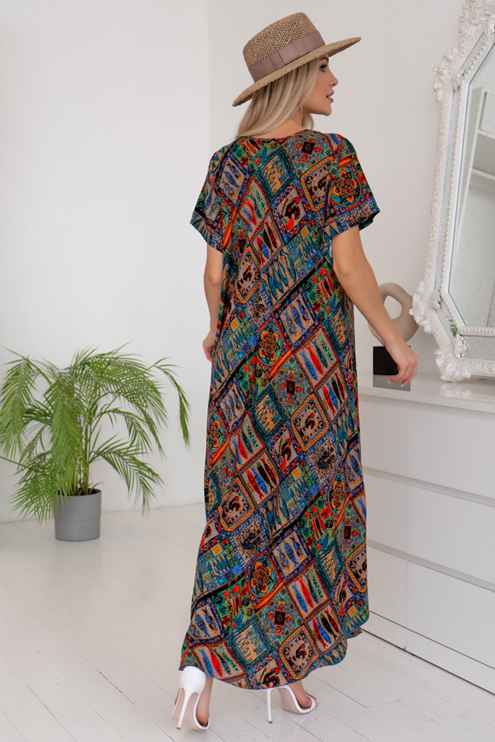 Платье Магия лета (абстракция)-52р-р Р11-867/5 Nikol