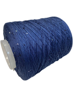 Пряжа на бобине (Италия)95% хлопок с пайетками 5% п/л 100г-450м 340г