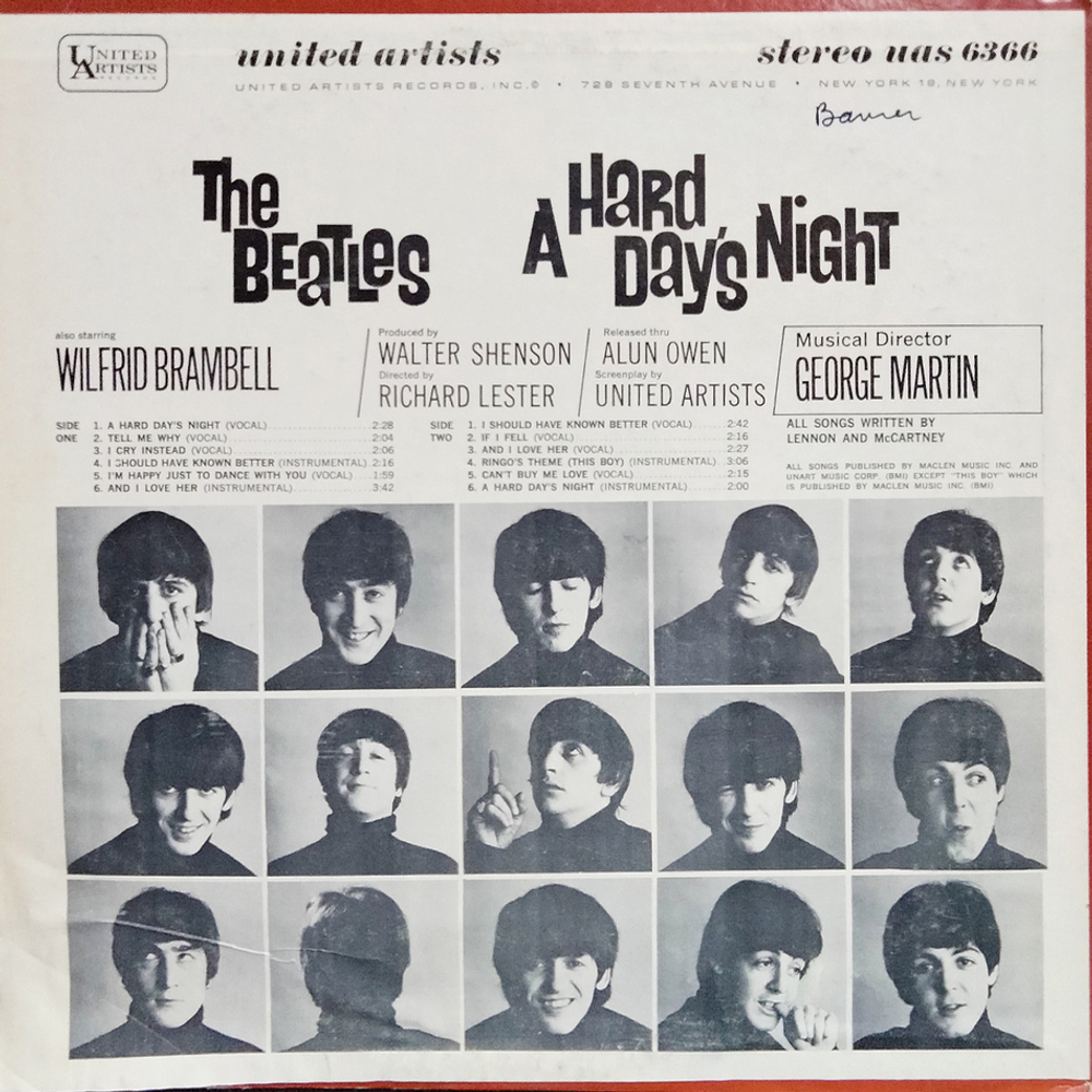 The Beatles / A Hard Day's Night (Original Motion Picture Sound Track)(LP)
