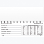 Еженедельник недатированный формат 100*295 на метал. гребне "Государственная Символика" бюджетный вариант