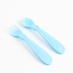 7310971 Набор детской посуды «Джентельмен», тарелка на присоске 250мл, вилка, ложка