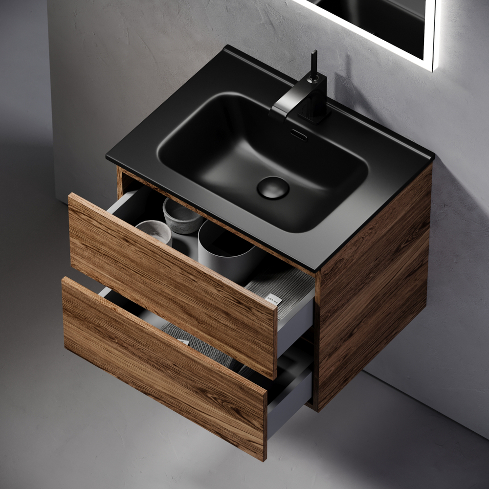 Тумба с раковиной Sancos Urban 60 см UR60ECH дуб чарльстон