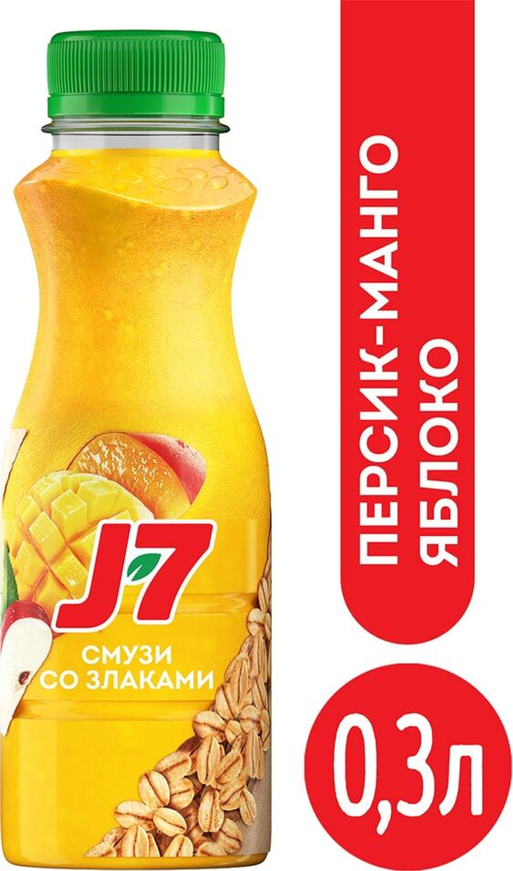 Напиток с мякотью J-7 Персик-Яблоко-Манго 300мл