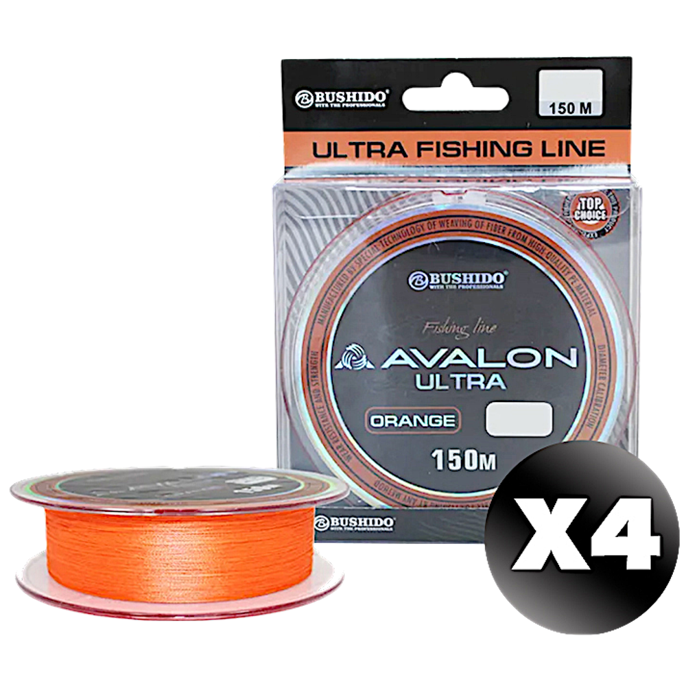 Шнур Bushido Avalon Ultra Orange 150м 0439 -