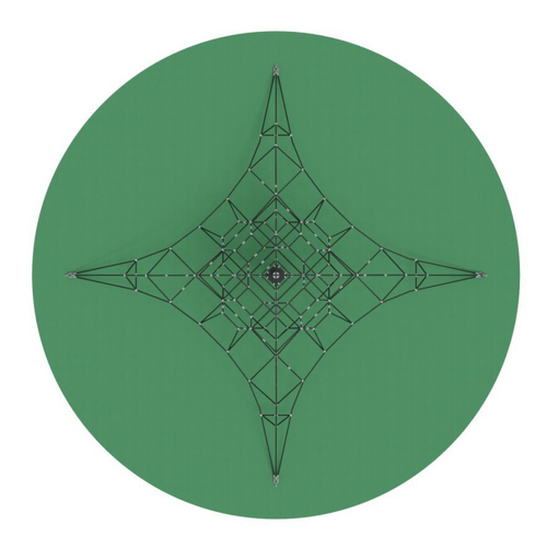 Игровая сетка Пирамида (на резиновое покрытие) СК 2.05.08-РК