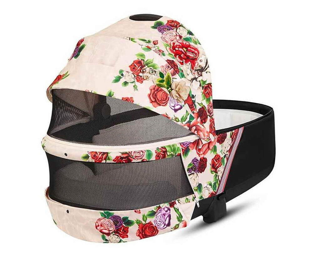 Коляска для новорожденных Cybex Priam IV Rosegold Spring Blossom Light