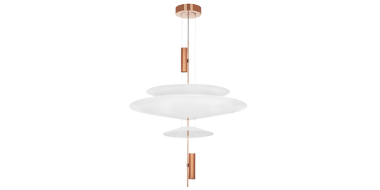Подвесной светильник 18W 3000K 814532 розовое золото/белый Viola Lightstar.