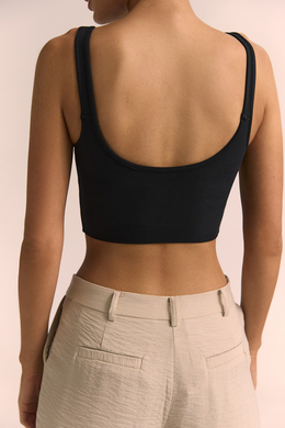 Топ на бретелях BASIC Чёрный