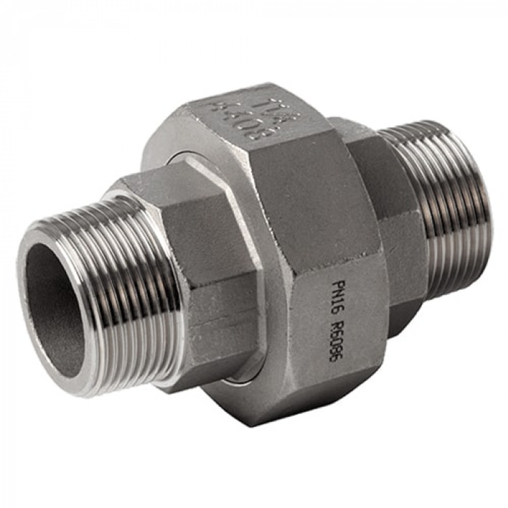 Американка нр/нр нержавеющая, AISI304 DN20 (3/4"), (CF8), PTFE, PN16
