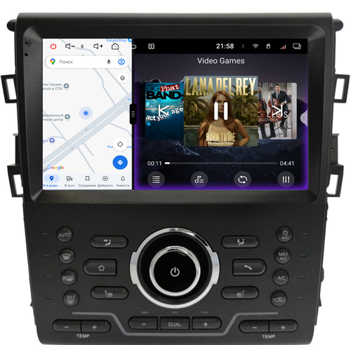 Магнитола для Ford Mondeo 5 2015-2018 - Redpower 85213 PRO/PROmax ТОП звук, 2K QLED, Android 14, Быстрейшая, CarPlay, 4G SIM-слот