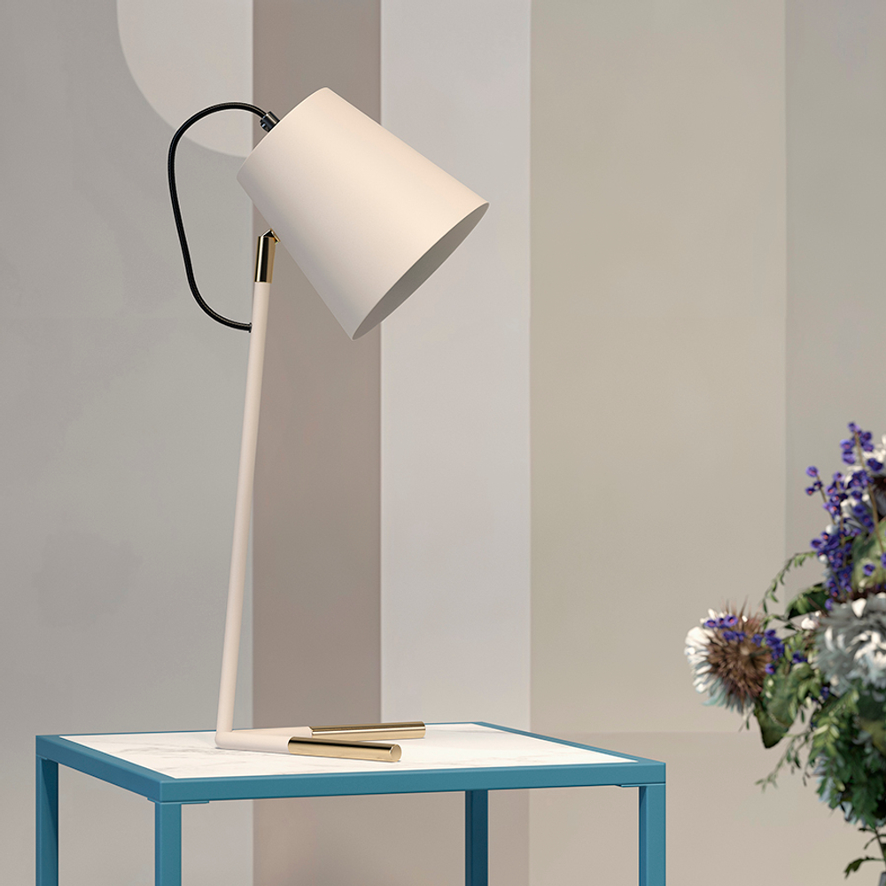 Лампа настольная byokko, D20х47 см, бежевая