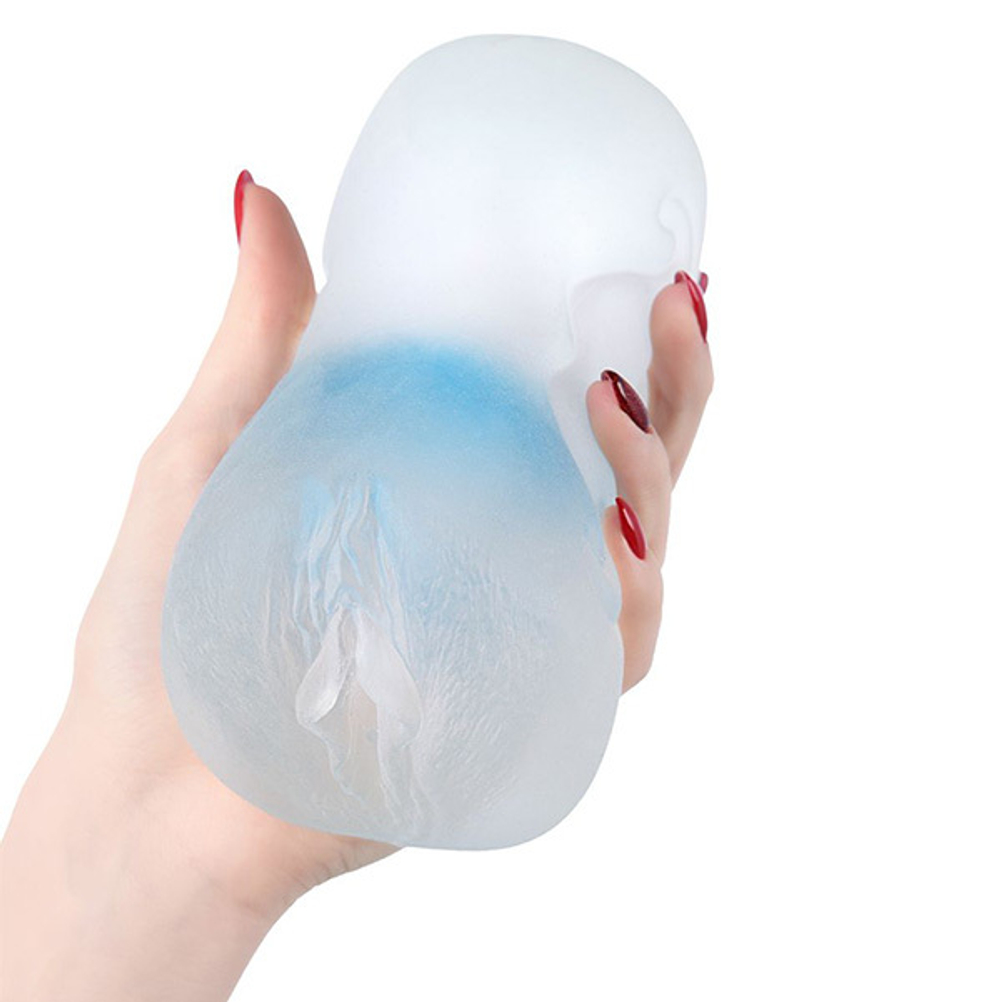 Прозрачный реалистичный мастурбатор 14,5см ToyFa Juicy Pussy Subtle Crystal 894004