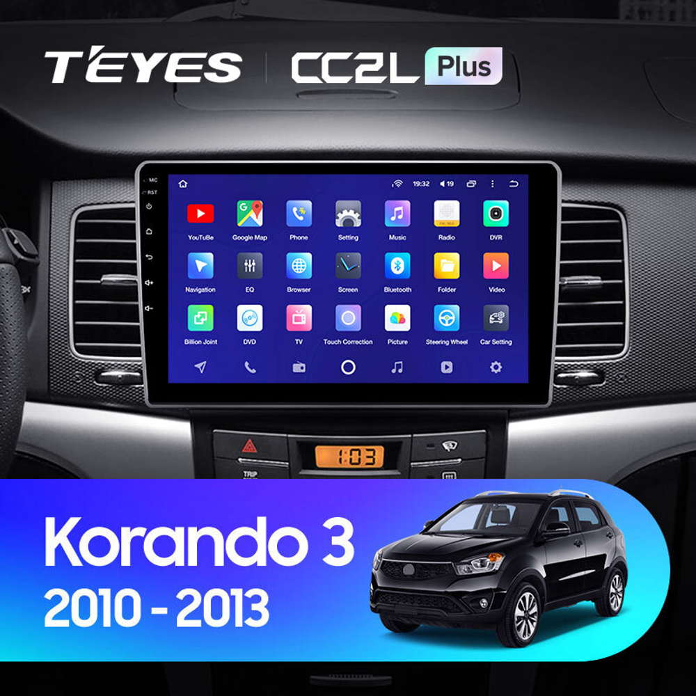 Teyes CC2L Plus 9"для SsangYong Korando 3 2010-2013